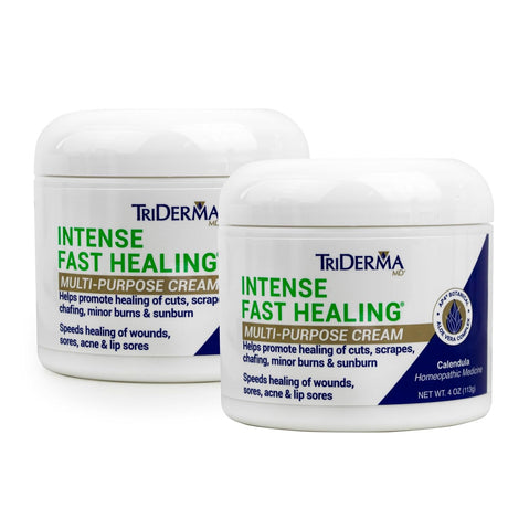 TriDerma MD Intense Fast Healing Multi-Purpose Cream, Unscented, 4 oz Jar