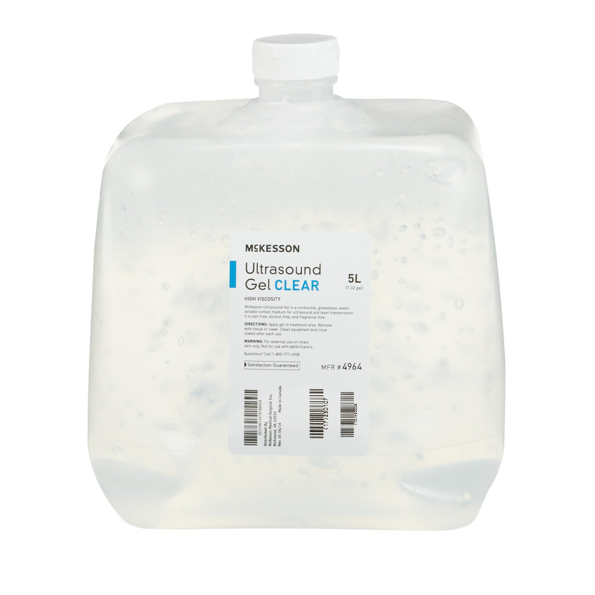 McKesson Ultrasound Gel, High Viscosity, NonSterile, 5 Liter Jug