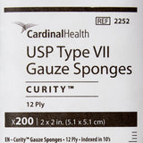 Curity USP Type VII Gauze Sponge, 2 x 2 Inch, 12-Ply