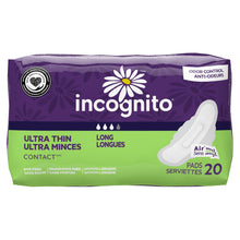 Incognito Ultra Thin Long Pads with Odor Control, Unscented