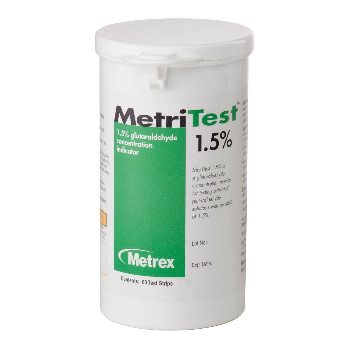 MetriTest 1.5%, Glutaraldehyde Concentration Indicator, Pad, Single Use - 10-303 - LL Medico