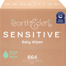 Earth & Eden Sensitive Baby Wipes, Unscented, 6.7" x 7.7", Case of 864