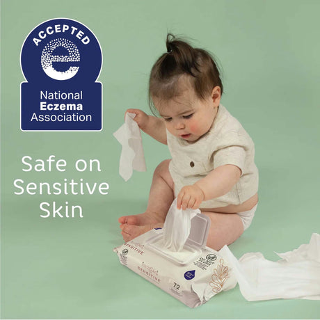 Earth & Eden Sensitive Baby Wipes, Unscented, 6.7" x 7.7", Case of 864
