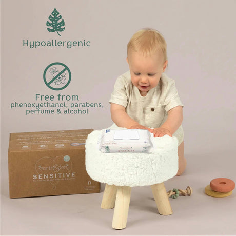 Earth & Eden Sensitive Baby Wipes, Unscented, 6.7" x 7.7", Case of 864