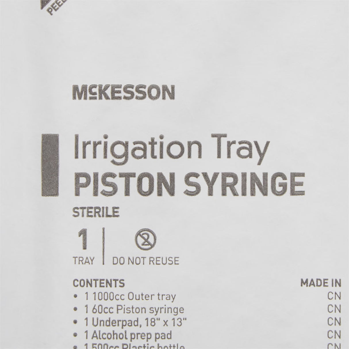 McKesson Sterile Irrigation Tray