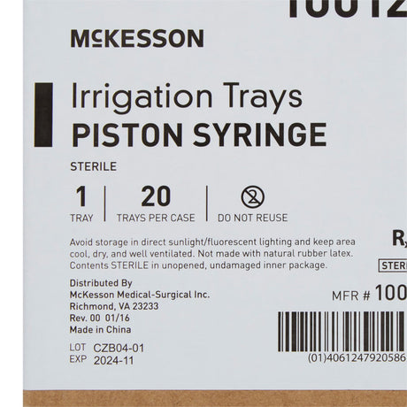 McKesson Sterile Irrigation Tray