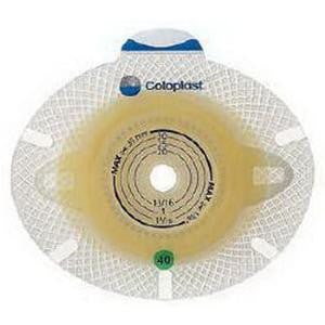 Coloplast SenSura Click Two-Piece Skin Barrier, Flat, Pre-Cut, 40 mm Flange, Green, Extended Wear - 10017-Box - LL Medico