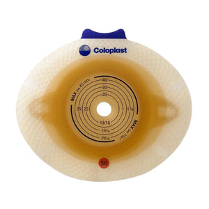 Coloplast SenSura Click Flat Ostomy Skin Barrier, Pre-Cut, Blue, 60 mm Flange, 1 9/16" (40 mm) Opening, Box of 5 - 10032-Box - LL Medico