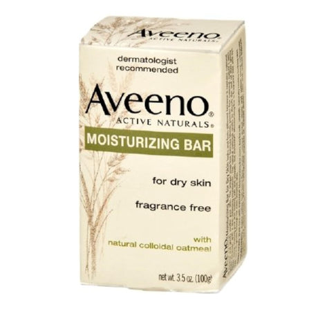 Aveeno Moisturizing Bar with Nourishing Oat, Fragrance Free, 3.5 oz