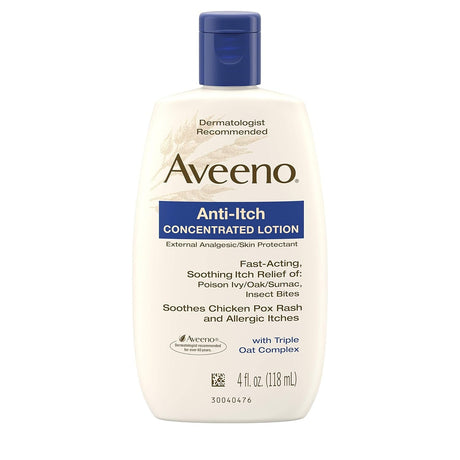 Aveeno Anti-Itch Concentrated Lotion, Unscented, 4 oz