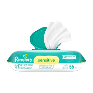 Pampers Sensitive Baby Wipes, Unscented