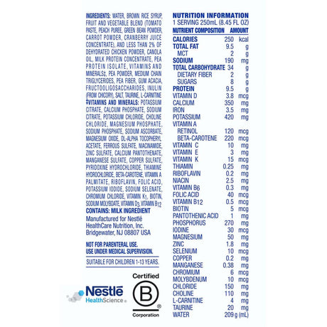 Compleat Pediatric Tube Feeding Formula, Unflavored, 8.45 oz