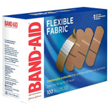 Band-Aid Flexible Fabric Tan Adhesive Strip, 1 x 3 Inch
