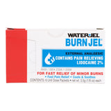 Water Jel Burn Jel, Burn Relief Topical Gel, Lidocaine, 3.5 Gram Individual Packet - 100U-6.00.000 - LL Medico