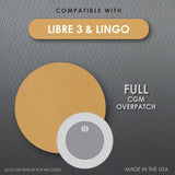 CoverGuard CGM Overpatch for FreeStyle Libre 3, Tan