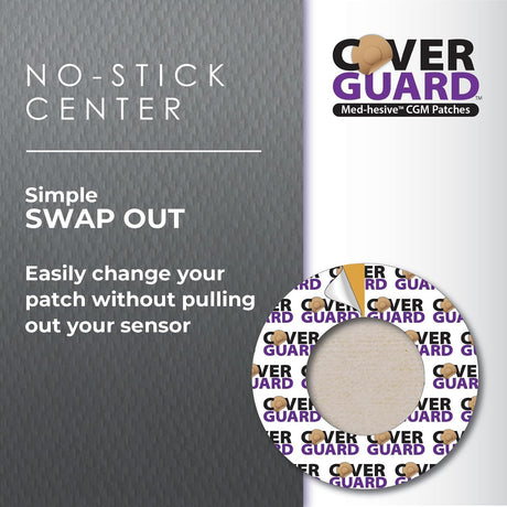 CoverGuard CGM Overpatch for FreeStyle Libre 3, Tan