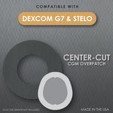 CoverGuard Overpatches for Dexcom G7, Black
