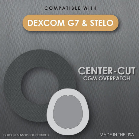 CoverGuard Overpatches for Dexcom G7, Black