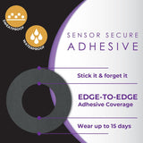 CoverGuard Overpatches for Dexcom G7, Black