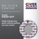 CoverGuard Sensor Overpatch for Dexcom G7 and Stelo, Black, 25 Count