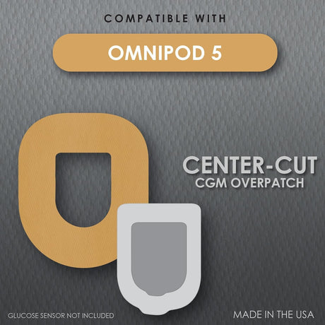 CoverGuard CGM Overpatch for Omnipod 5, Tan