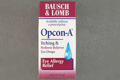 Opcon-A Allergy Relief Eye Drops, Naphazoline HCl / Pheniramine Maleate, Sterile, 0.5 oz - 10119002090 - LL Medico