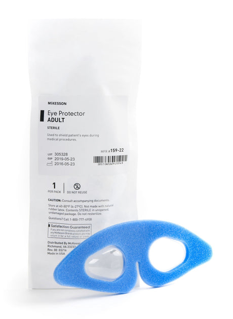 McKesson Eye Protector Adult, Sterile, 8.125" x 2.9" - 159-22 - LL Medico