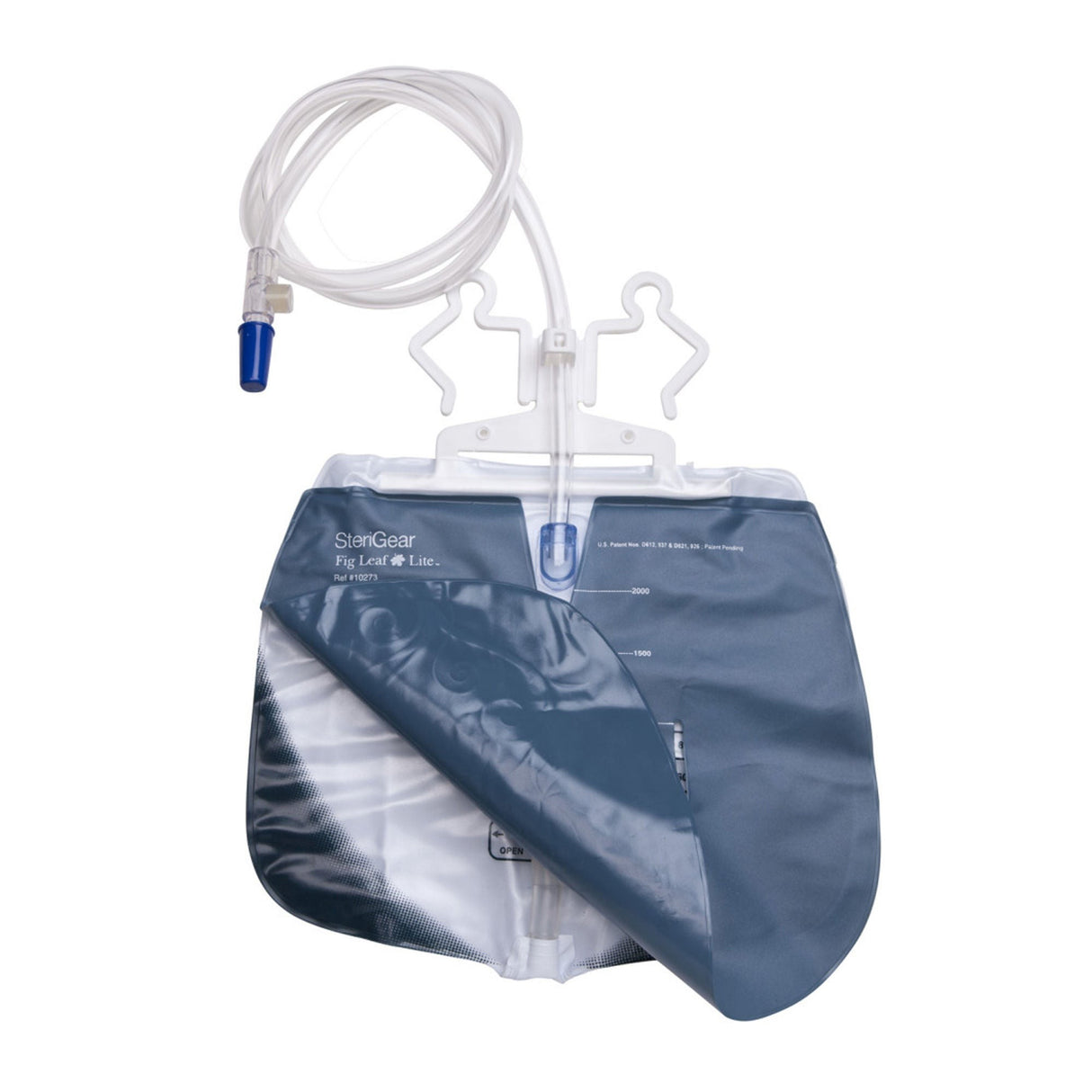 SteriGear Fig Leaf Lite Urinary Drain Bag, 2000 mL - 10273 - LL Medico