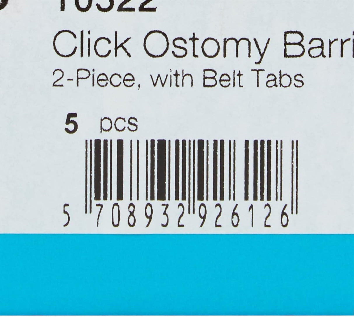 Coloplast SenSura Mio Click Two-Piece Skin Barrier, Flat, Cut-to-Fit, 60 mm Flange, Blue