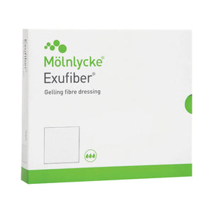 Molnlycke Exufiber Gelling Fiber Dressing, Square — 2" x 2"