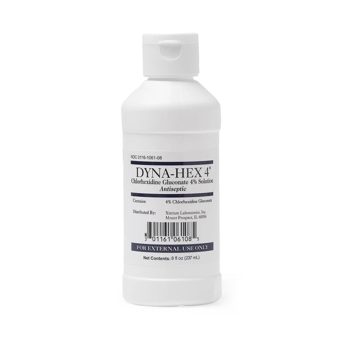 Dyna-Hex 4 Surgical Scrub Solution, Antiseptic Skin Cleanser, 4% CHG Chlorhexidine Gluconate, Liquid, 8 oz, Nonsterile - 1061DYN08-Single - LL Medico