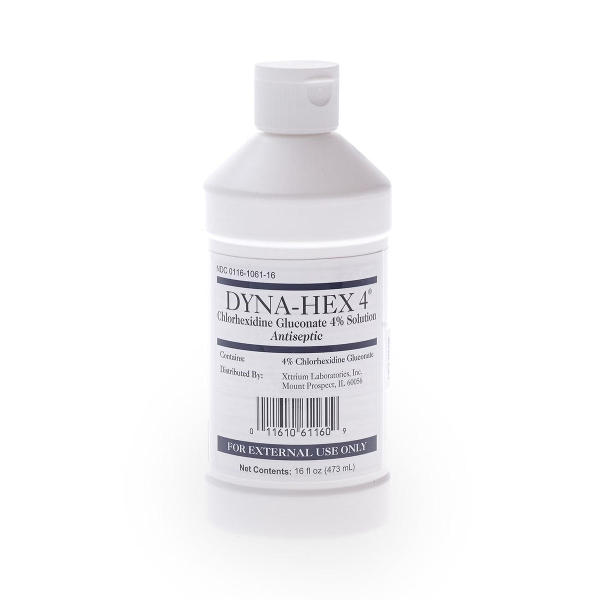 Dyna-Hex 4, Surgical Scrub Solution, 4% CHG Chlorhexidine Gluconate, 16 oz, Liquid, Nonsterile - 1061DYN16MED-Single - LL Medico