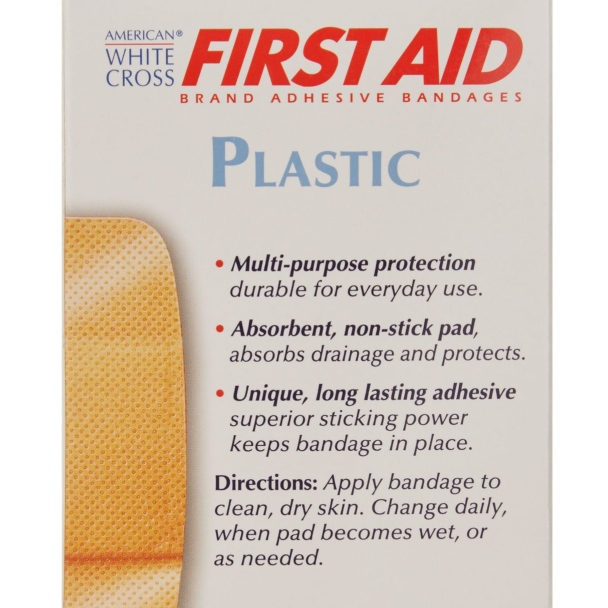 Dukal American White Cross First Aid Adhesive Strip, 2 x 4 Inch