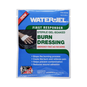Water-Jel First Responder Hydrogel Burn Dressing Sheet, Sterile — 2" x 6"