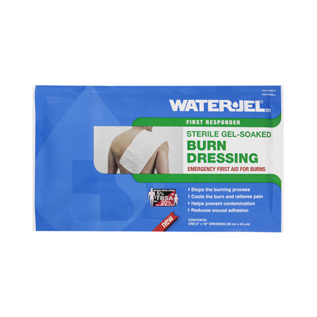 Water-Jel First Responder Hydrogel Burn Dressing Sheet, Sterile — 8" x 18"