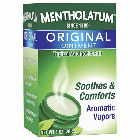 Mentholatum Original Ointment, 9% Camphor, 1.3% Menthol, 1 oz - 10742000101 - LL Medico