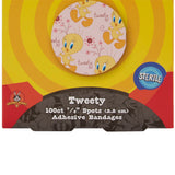 Dukal Looney Tunes Tweety Adhesive Bandages, Sterile, 7/8-Inch Round - 1074737 - LL Medico