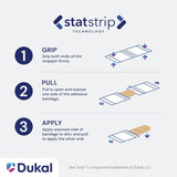 Dukal Glitter & Stars Stat Strip Adhesive Bandages, Sterile, Assorted Sizes - 1075413 - LL Medico