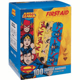 Dukal American White Cross Stat Strip Kid Design Justice League Adhesive Strips