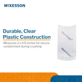McKesson Silent Knight Pill Crusher Pouch, Clear Plastic, 2" x 4.5" - 108-PC1000 - LL Medico