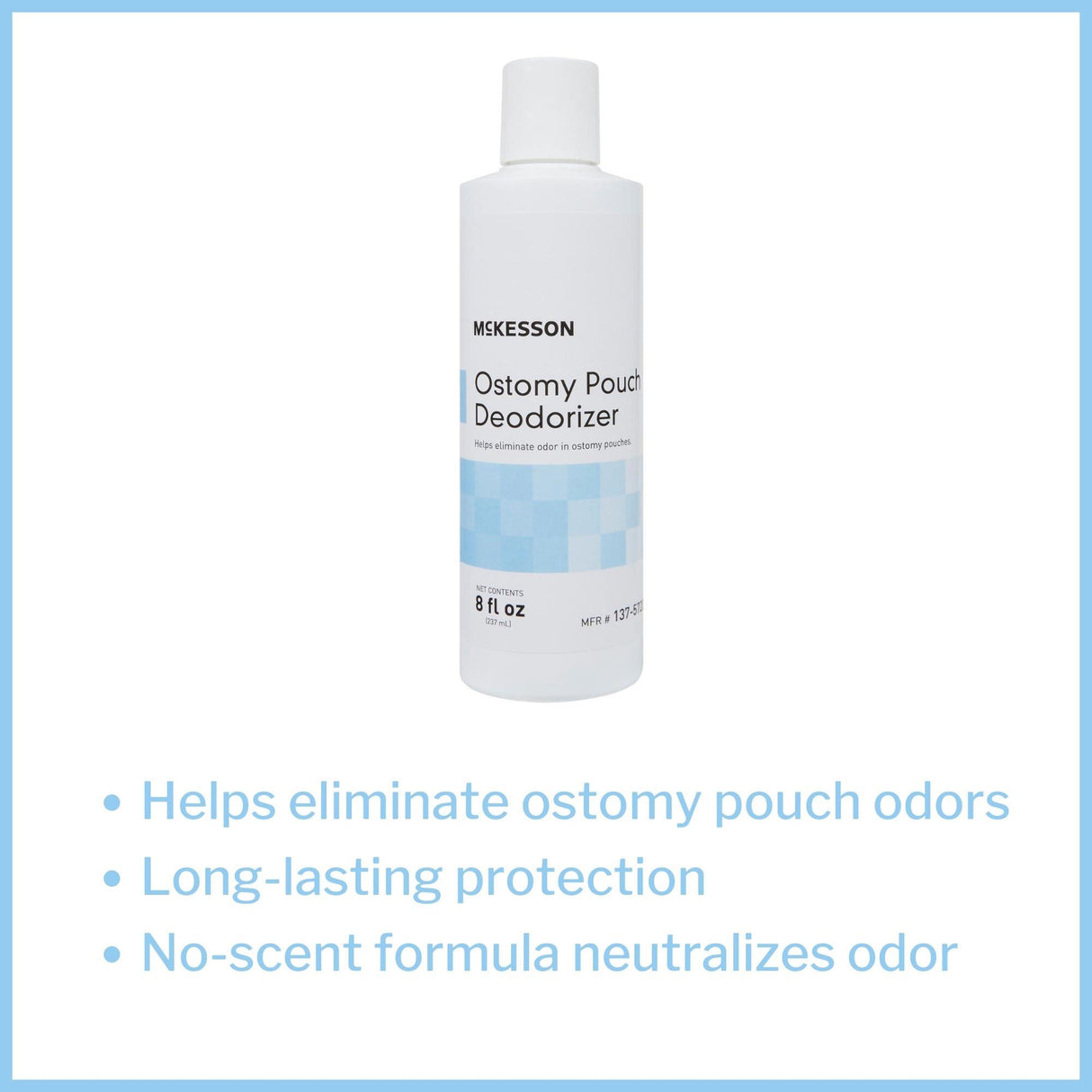 McKesson Ostomy Appliance Deodorant, 8-ounce squeeze bottle - 137-5720-Case - LL Medico
