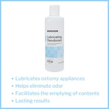 McKesson Lubricating Ostomy Appliance Deodorant, 8-ounce squeeze bottle - 137-5721-Case - LL Medico