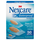 Nexcare Waterproof Clear / Tan Adhesive Strip, Assorted Sizes