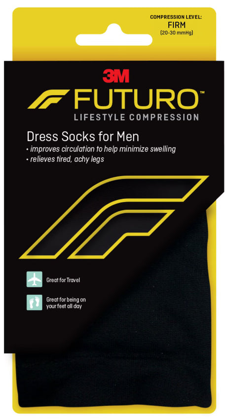 3M Futuro Dress Socks for Men, Firm Compression, Medium - 71035BLEN - LL Medico