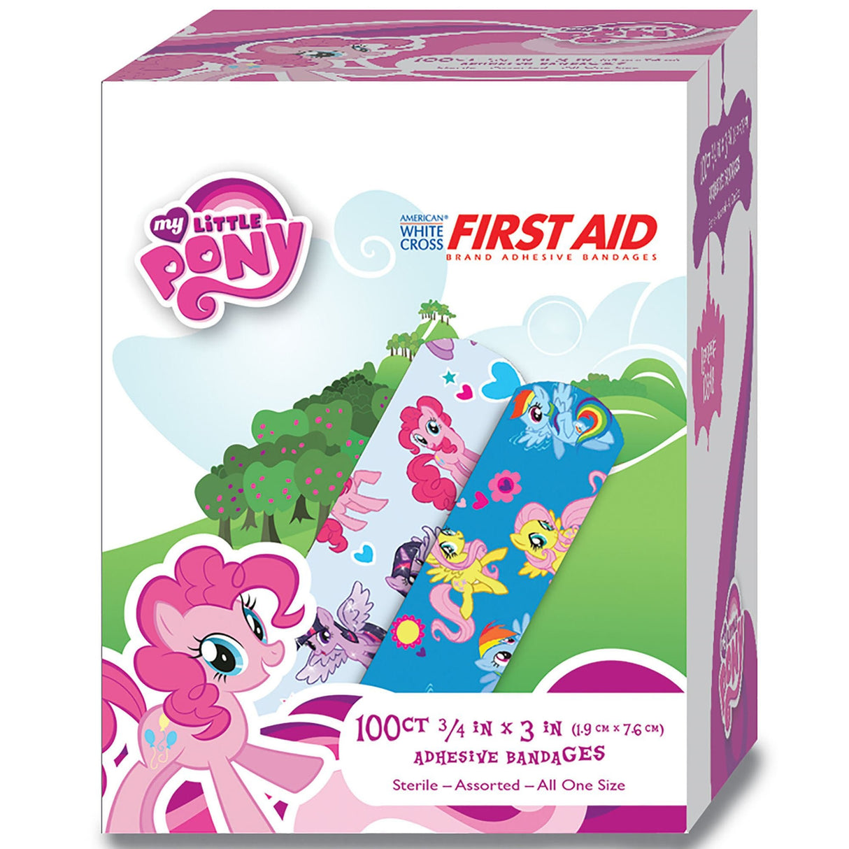 Dukal American White Cross Stat Strip My Little Pony Kid Design Adhesive Strip