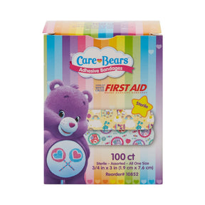 Dukal American White Cross Stat Strip Kid Design Care Bears Adhesive Strips