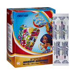 Dukal American White Cross First Aid DC Super Hero Girls Kid Design Adhesive Strips