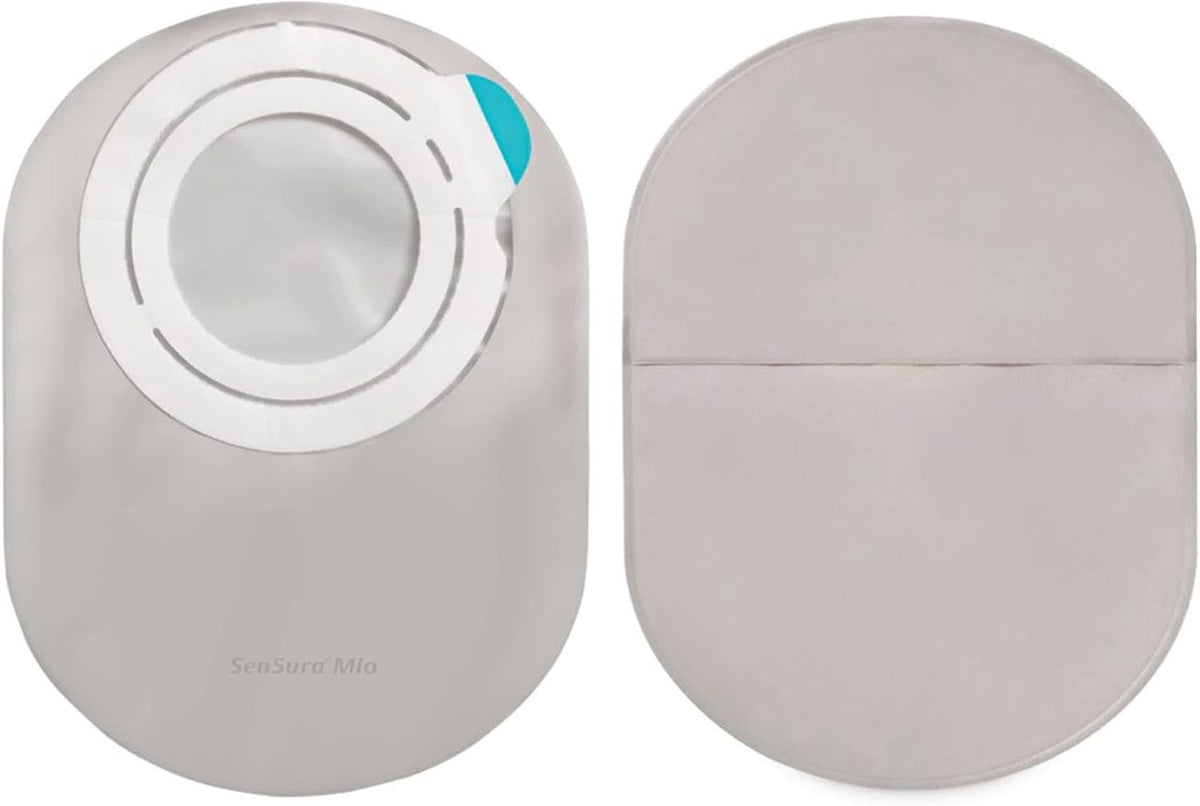 Coloplast SenSura Mio Flat One-Piece Pouch, Pre-Cut, Opaque Gray, 8-1/4-Inch, with Filter