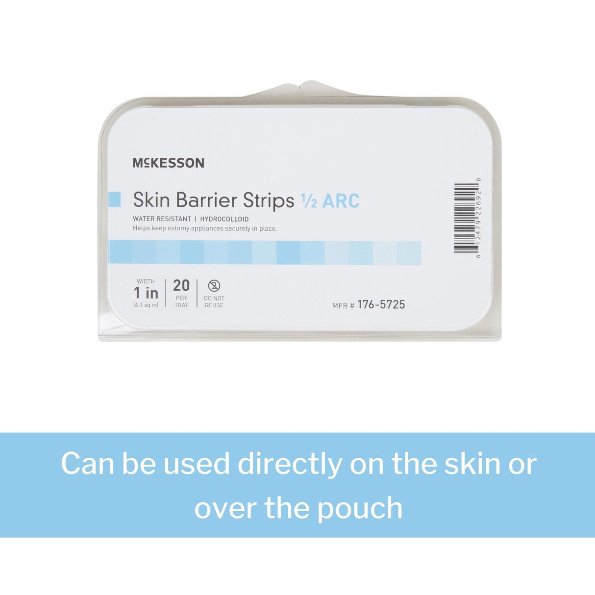 McKesson Skin Barrier Half-Arc Strip - 176-5725-Case - LL Medico