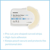 McKesson Skin Barrier Half-Arc Strip - 176-5725-Case - LL Medico